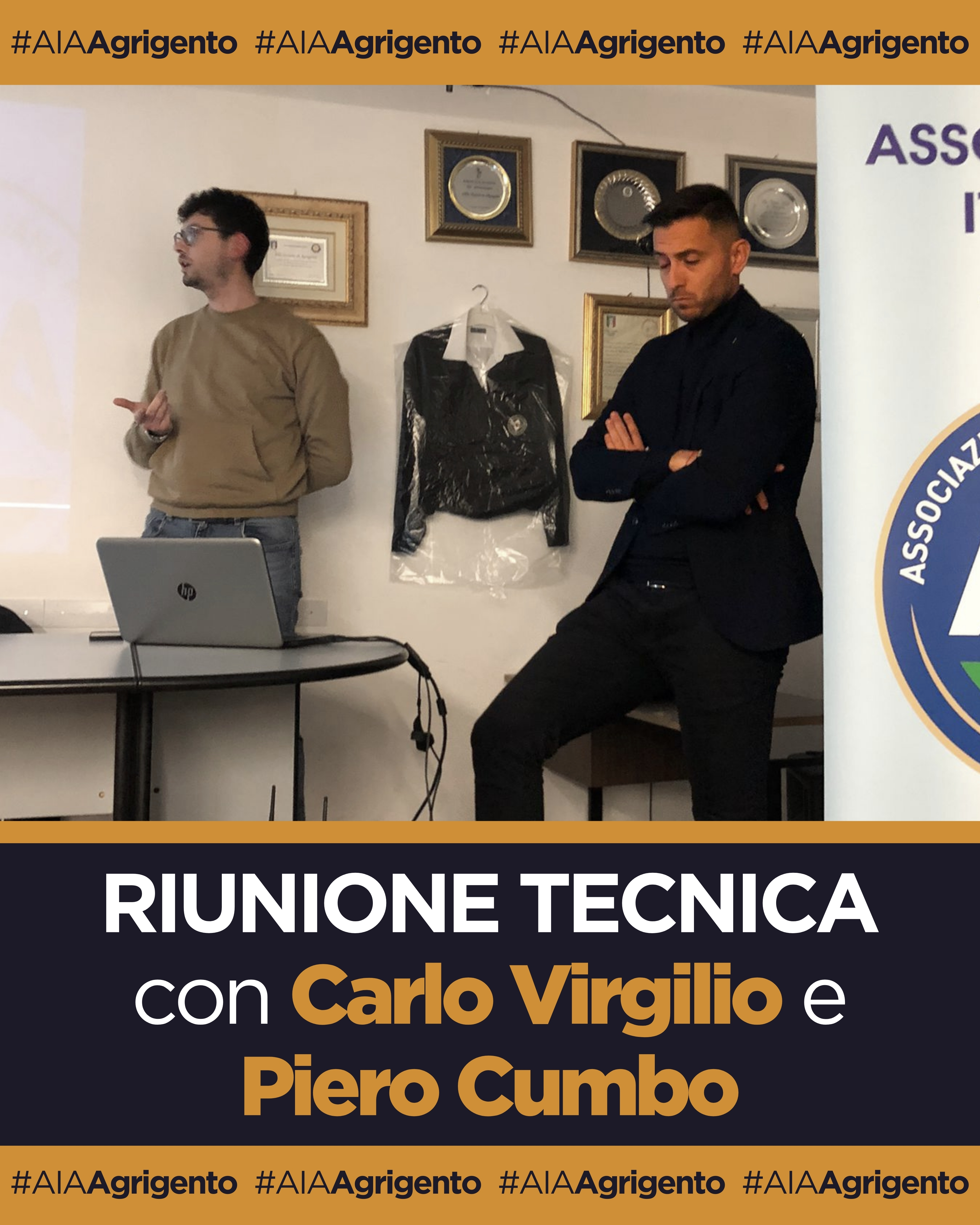 RIUNIONE TECNICA CON CARLO VIRGILIO E PIERO CUMBO